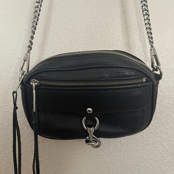 Rebecca Minkoff Handbags - Rebecca Minkoff 100% Genuine Leather Black Crossbody Bag